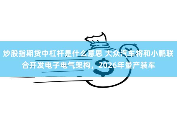 炒股指期货中杠杆是什么意思 大众汽车将和小鹏联合开发电子电气架构，2026年量产装车