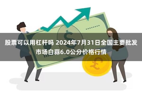 股票可以用杠杆吗 2024年7月31日全国主要批发市场白蒜6.0公分价格行情