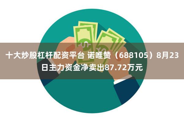 十大炒股杠杆配资平台 诺唯赞（688105）8月23日主力资金净卖出87.72万元