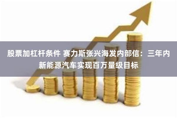 股票加杠杆条件 赛力斯张兴海发内部信：三年内新能源汽车实现百万量级目标