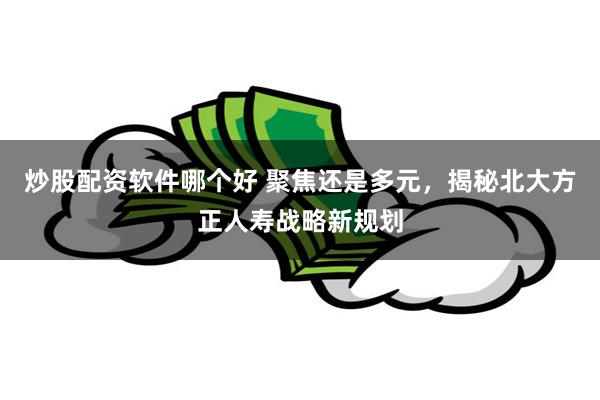 炒股配资软件哪个好 聚焦还是多元，揭秘北大方正人寿战略新规划