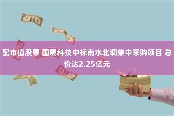 配市值股票 国晟科技中标南水北调集中采购项目 总价达2.25亿元
